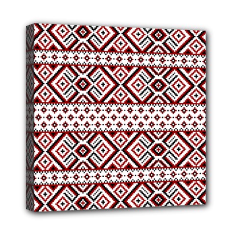 Ukrainian Folk Seamless Pattern Ornament Mini Canvas 8  x 8  (Stretched) from ArtsNow.com