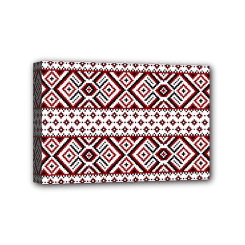 Ukrainian Folk Seamless Pattern Ornament Mini Canvas 6  x 4  (Stretched) from ArtsNow.com