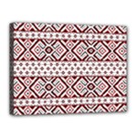 Ukrainian Folk Seamless Pattern Ornament Canvas 16  x 12  (Stretched)