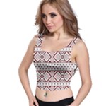 Ukrainian Folk Seamless Pattern Ornament Crop Top