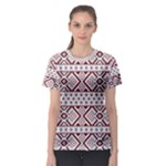 Ukrainian Folk Seamless Pattern Ornament Women s Sport Mesh T-Shirt