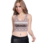 Ukrainian Folk Seamless Pattern Ornament Racer Back Crop Top