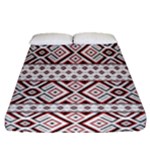 Ukrainian Folk Seamless Pattern Ornament Fitted Sheet (Queen Size)