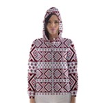 Ukrainian Folk Seamless Pattern Ornament Women s Hooded Windbreaker