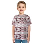 Ukrainian Folk Seamless Pattern Ornament Kids  Sport Mesh T-Shirt