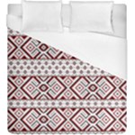 Ukrainian Folk Seamless Pattern Ornament Duvet Cover (King Size)