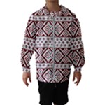 Ukrainian Folk Seamless Pattern Ornament Kids  Hooded Windbreaker