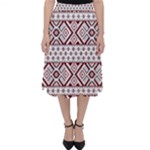 Ukrainian Folk Seamless Pattern Ornament Classic Midi Skirt