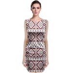 Ukrainian Folk Seamless Pattern Ornament Classic Sleeveless Midi Dress