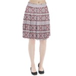 Ukrainian Folk Seamless Pattern Ornament Pleated Skirt