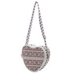 Ukrainian Folk Seamless Pattern Ornament Heart Shoulder Bag