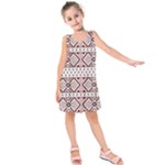 Ukrainian Folk Seamless Pattern Ornament Kids  Sleeveless Dress