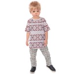 Ukrainian Folk Seamless Pattern Ornament Kids  Raglan T-Shirt