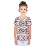 Ukrainian Folk Seamless Pattern Ornament Kids  One Piece T-Shirt