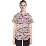 Ukrainian Folk Seamless Pattern Ornament Women s Short Sleeve Shirt