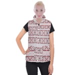 Ukrainian Folk Seamless Pattern Ornament Women s Button Up Vest