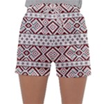 Ukrainian Folk Seamless Pattern Ornament Sleepwear Shorts