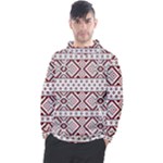 Ukrainian Folk Seamless Pattern Ornament Men s Pullover Hoodie