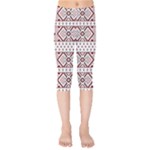 Ukrainian Folk Seamless Pattern Ornament Kids  Capri Leggings 