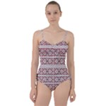 Ukrainian Folk Seamless Pattern Ornament Sweetheart Tankini Set