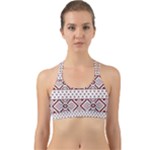 Ukrainian Folk Seamless Pattern Ornament Back Web Sports Bra