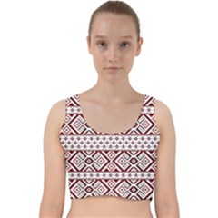 Velvet Racer Back Crop Top 