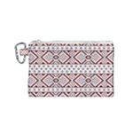 Ukrainian Folk Seamless Pattern Ornament Canvas Cosmetic Bag (Small)