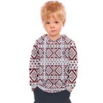 Ukrainian Folk Seamless Pattern Ornament Kids  Overhead Hoodie