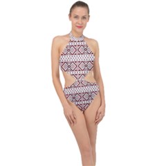 Halter Side Cut Swimsuit 