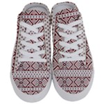 Ukrainian Folk Seamless Pattern Ornament Half Slippers