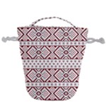 Ukrainian Folk Seamless Pattern Ornament Drawstring Bucket Bag