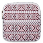 Ukrainian Folk Seamless Pattern Ornament Mini Square Pouch