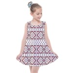 Ukrainian Folk Seamless Pattern Ornament Kids  Summer Dress