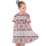 Ukrainian Folk Seamless Pattern Ornament Kids  Sailor Dress