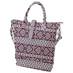 Ukrainian Folk Seamless Pattern Ornament Buckle Top Tote Bag