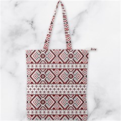 Double Zip Up Tote Bag 