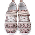 Ukrainian Folk Seamless Pattern Ornament Men s Velcro Strap Shoes