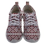 Ukrainian Folk Seamless Pattern Ornament Women Athletic Shoes