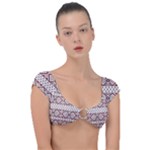 Ukrainian Folk Seamless Pattern Ornament Cap Sleeve Ring Bikini Top