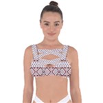 Ukrainian Folk Seamless Pattern Ornament Bandaged Up Bikini Top