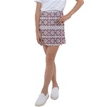 Ukrainian Folk Seamless Pattern Ornament Kids  Tennis Skirt