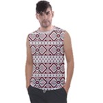 Ukrainian Folk Seamless Pattern Ornament Men s Regular Tank Top