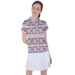 Ukrainian Folk Seamless Pattern Ornament Women s Polo T-Shirt