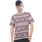 Ukrainian Folk Seamless Pattern Ornament Men s Sport Top