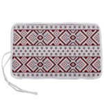 Ukrainian Folk Seamless Pattern Ornament Pen Storage Case (S)