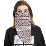 Ukrainian Folk Seamless Pattern Ornament Face Covering Bandana (Triangle)