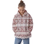 Ukrainian Folk Seamless Pattern Ornament Kids  Oversized Hoodie