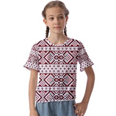 Kids  Cuff Sleeve Scrunch Bottom T-Shirt 