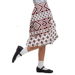 Kids  Ruffle Flared Wrap Midi Skirt 