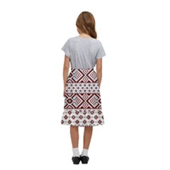 Kids  Ruffle Flared Wrap Midi Skirt 